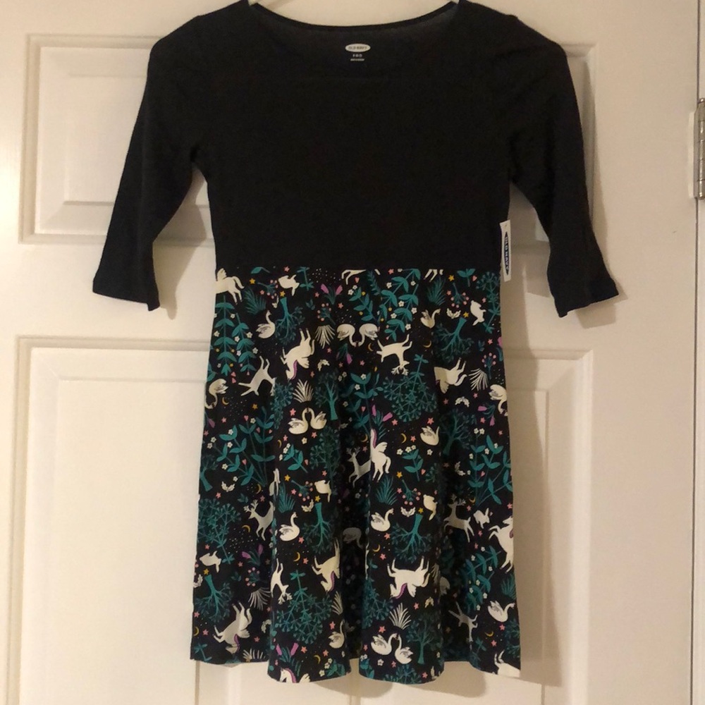 NWT Unicorn & Swan Dress